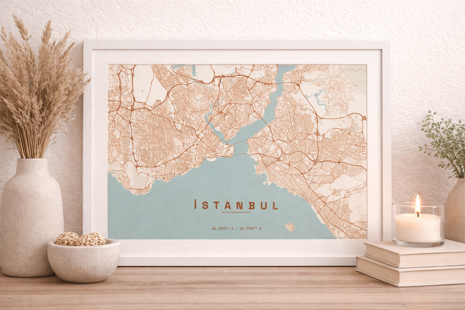 Sample poster in the Terracotta palette
